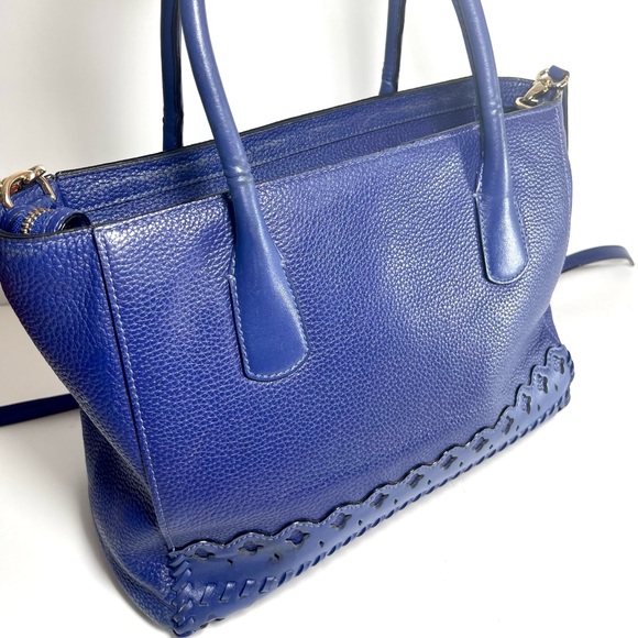 KATE SPADE Cobalt Blue Pebbled Leather Handbag - Picture 3 of 16